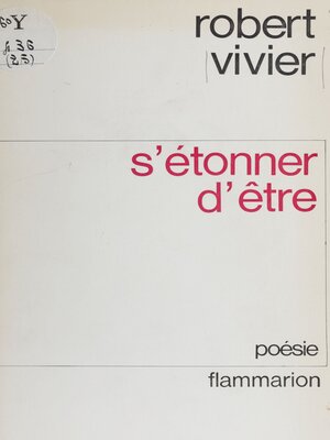 cover image of S'étonner d'être